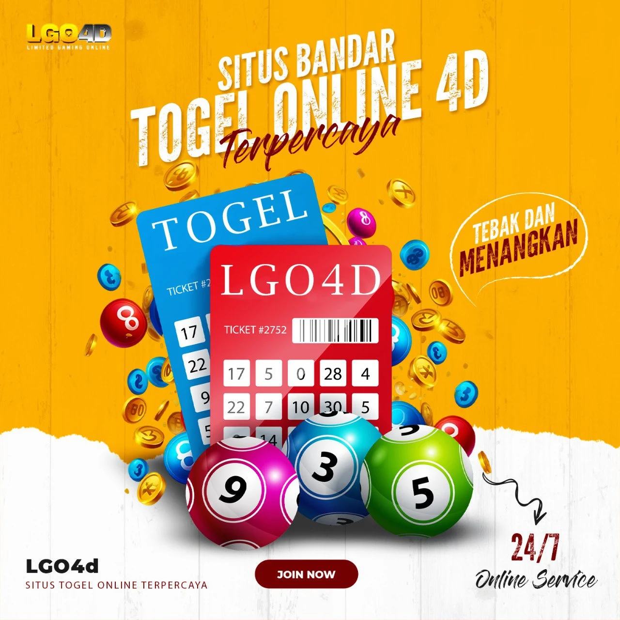 LGO4D: Situs Bandar Togel Online 4D Resmi Terbaik & Terbesar