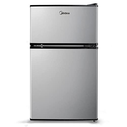 Midea WHD-113FSS1 Compact Refrigerator, 3.1 cu ft, Stainless...