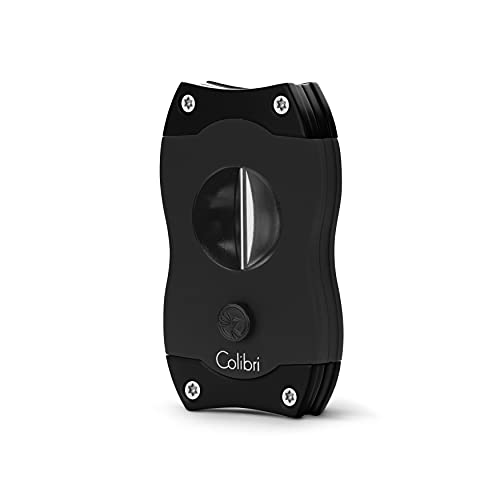 Colibri V-Cut Cigar Cutter - V-Shaped Stainless Steel Blade...