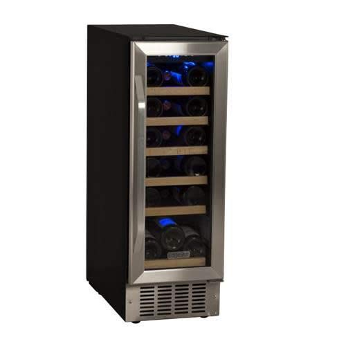 EdgeStar 18 Bottle Built-In Wine Cooler - Black/Stainless...