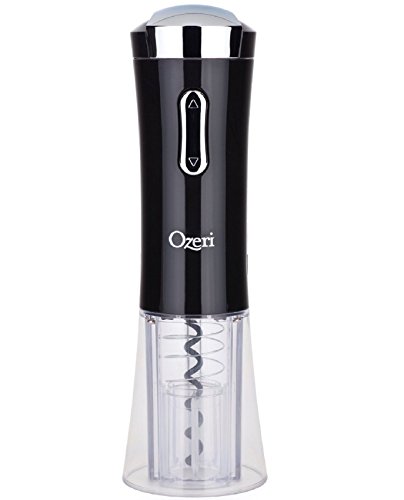 Ozeri Nouveaux II Electric Wine Opener in Black, with Foil...