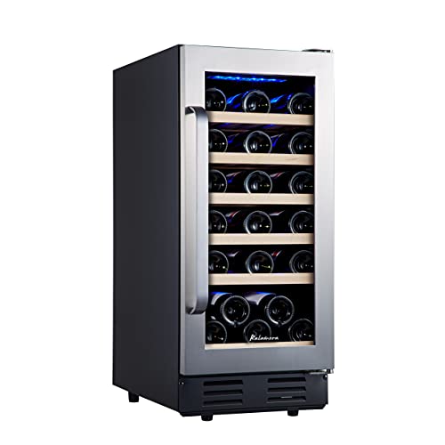 Kalamera 15'' Wine Cooler 28 Bottle Built-in or Freestanding...