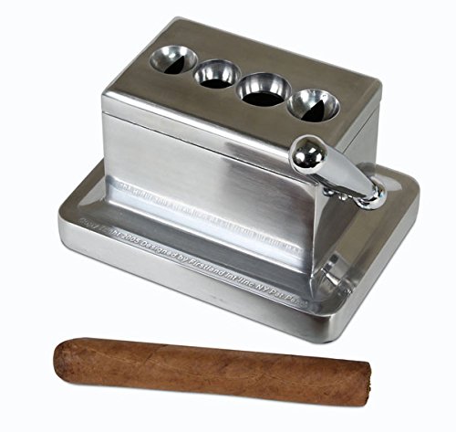 The Big Easy Tobacco Co., Quad Table Cigar Cutter, Brushed...