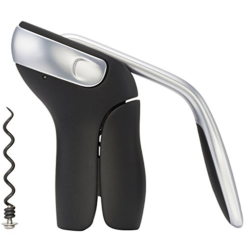 OXO Steel Vertical Lever Corkscrew with Removable Foil...