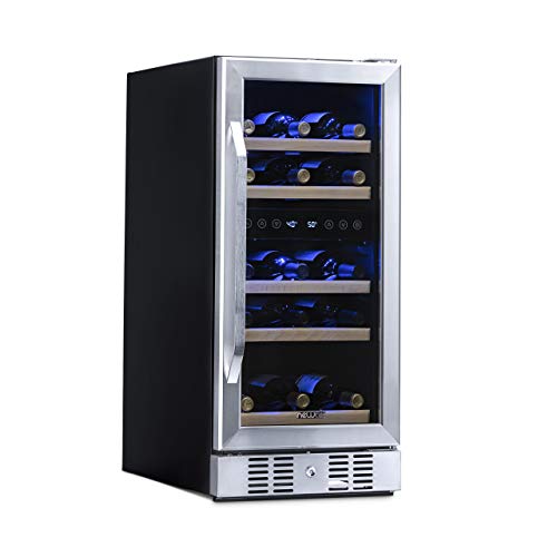 NewAir Slim Dual Zone Built-In Wine/Beverage Cooler and...