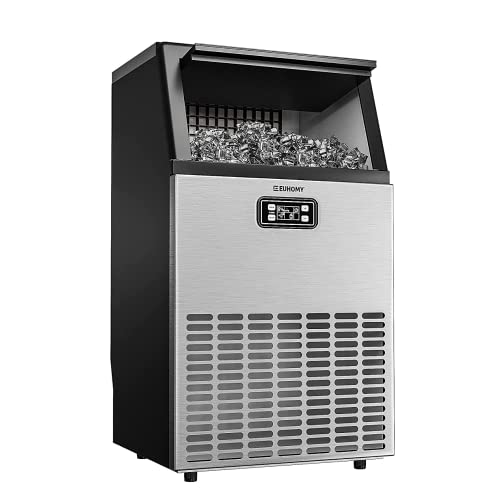 Euhomy Commercial Ice Maker Machine, 100lbs/24H Stainless...