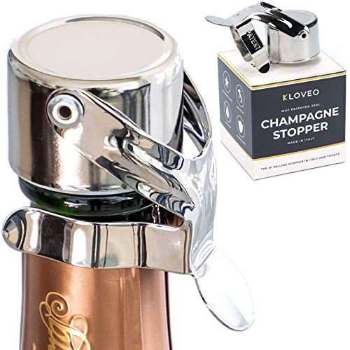 Champagne Stoppers by KLOVEO - Patented Seal (No Pressure...