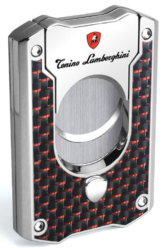 Tonino Lamborghini Les Mans Carbon Fiber Cigar Cutter, Red